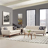 Engage Beige Loveseat and Sofa (Set of 2) - Ornate Home