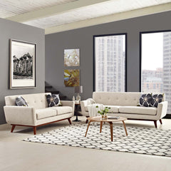 Engage Beige Loveseat and Sofa (Set of 2) - Ornate Home