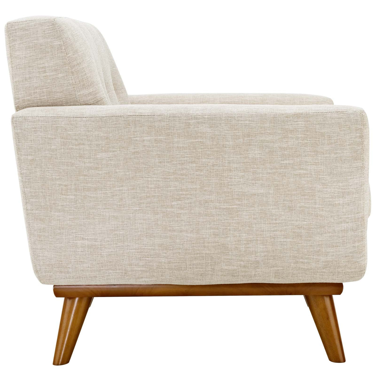 Engage Beige Upholstered Fabric Armchair - Ornate Home