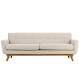 Engage Beige Upholstered Fabric Sofa - Ornate Home
