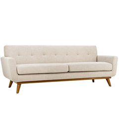Engage Beige Upholstered Fabric Sofa - Ornate Home