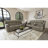 Engage Corral Grey Motion Loveseat with Console - Ornate Home