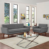 Engage Expectation Gray Armchair and Sofa (Set of 2) - Ornate Home