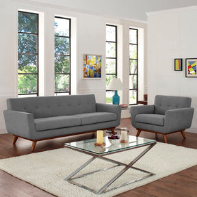 Engage Expectation Gray Armchair and Sofa (Set of 2) - Ornate Home