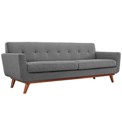 Engage Expectation Gray Upholstered Fabric Sofa - Ornate Home