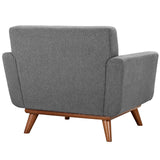 Engage Expectation Gray Wood Armchair (Set of 2) - Ornate Home