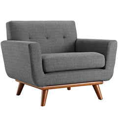 Engage Gray 2 Piece Armchair and Ottoman - Ornate Home