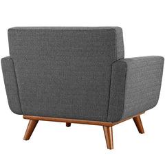 Engage Gray 2 Piece Armchair and Ottoman - Ornate Home