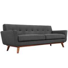 Engage Gray Upholstered Fabric Sofa - Ornate Home