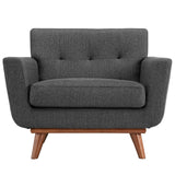 Engage Gray Wood Armchair (Set of 2) - Ornate Home
