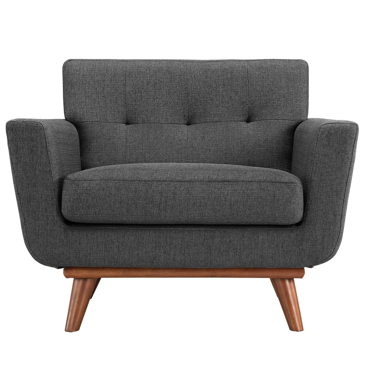 Engage Gray Wood Armchair (Set of 2) - Ornate Home