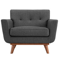 Engage Gray Wood Armchair (Set of 2) - Ornate Home