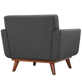 Engage Gray Wood Armchair (Set of 2) - Ornate Home