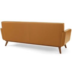 Engage Tan Top-Grain Leather Living Room Lounge Sofa - Ornate Home
