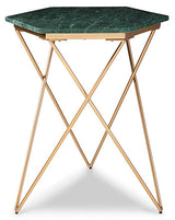Engelton Green & Gold Accent Table (Online Special Price) - Ornate Home