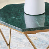Engelton Green & Gold Accent Table (Online Special Price) - Ornate Home