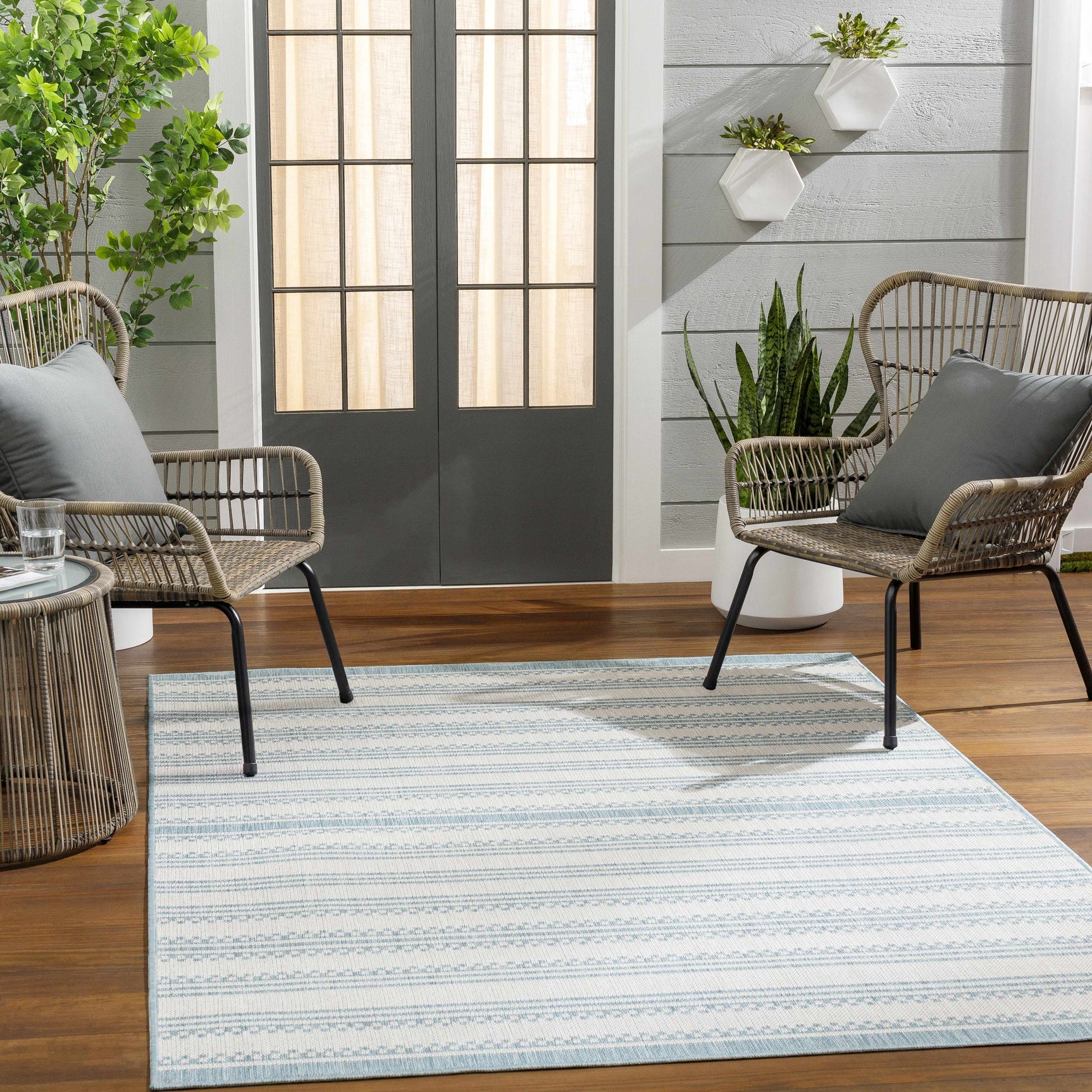 Engla Off White Outdoor Carpet Area Rug - Clearance - Ornate Home