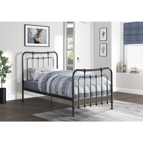 Engleside Gunmetal Twin Platform Bed - Ornate Home