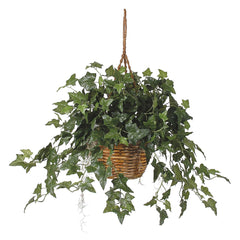 English Ivy Hanging Basket Silk Plant - Ornate Home