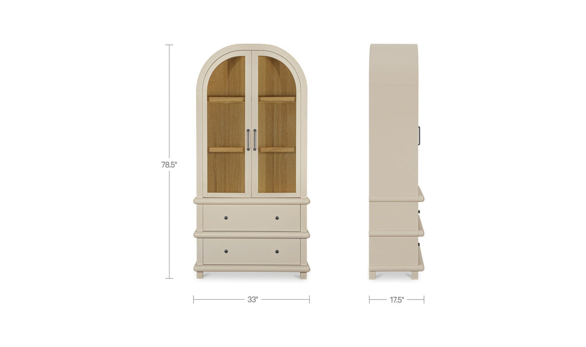 Enid Cream Tall Cabinet - Ornate Home