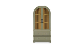 Enid Green Tall Cabinet - Ornate Home