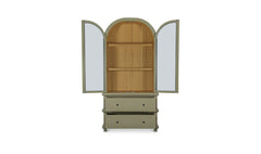 Enid Green Tall Cabinet - Ornate Home