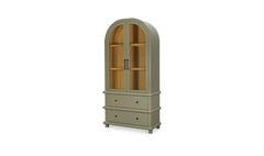 Enid Green Tall Cabinet - Ornate Home