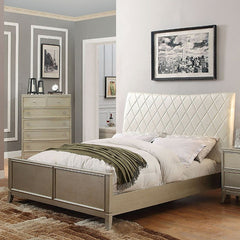 Enid Silver Cal.King Bed - Ornate Home