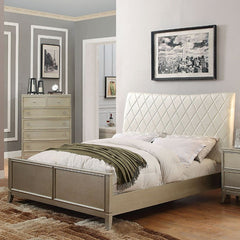 Enid Silver Queen Bed - Ornate Home