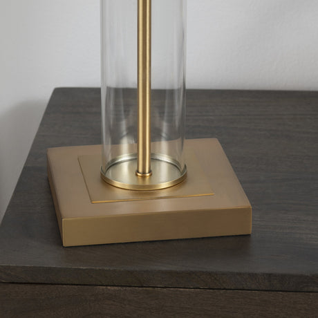 Enlight Gold/Transparent Pull Chain Table Lamp - Ornate Home