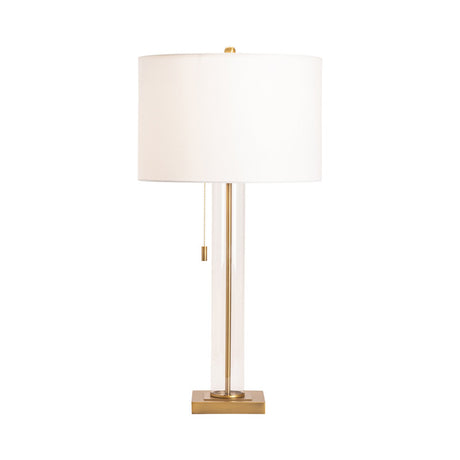 Enlight Gold/Transparent Pull Chain Table Lamp - Ornate Home