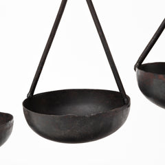 Enos Black Metal 4 Bowl Ancient Spice Market Decorative Display - Ornate Home