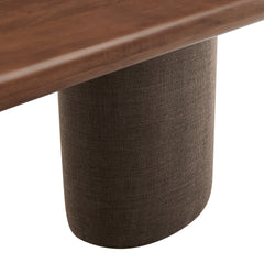 Enric Walnut 84 Inch Mango Wood Oval Dining Table - Ornate Home