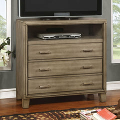 Enrico Gray Media Chest - Ornate Home