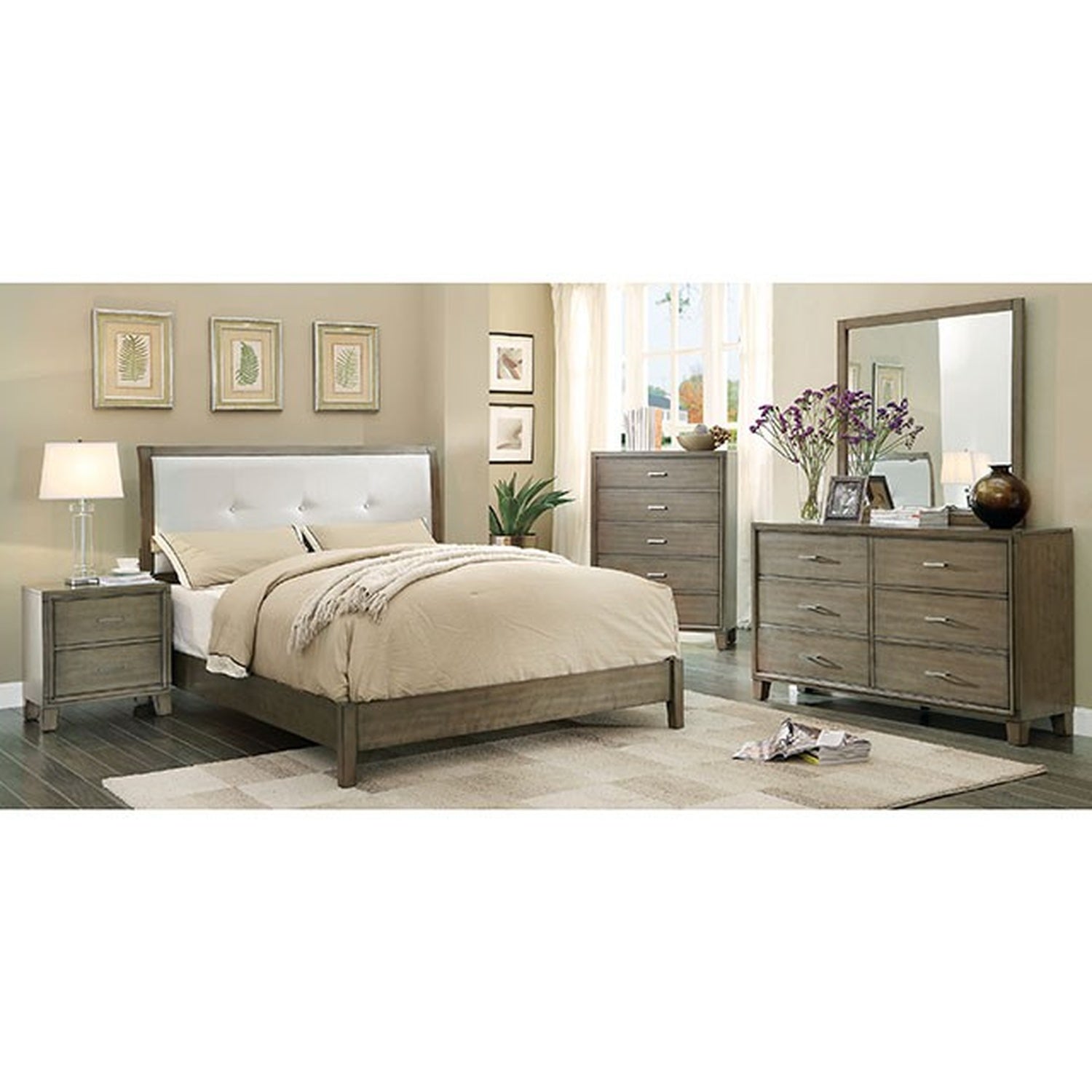 Enrico Gray Media Chest - Ornate Home