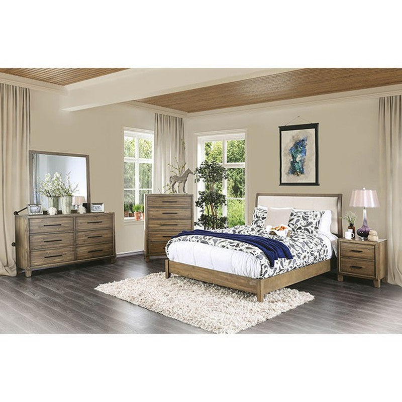 Enrico Light Oak Mirror - Ornate Home
