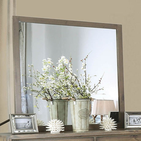 Enrico Light Oak Mirror - Ornate Home