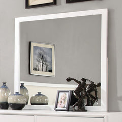 Enrico White Mirror - Ornate Home