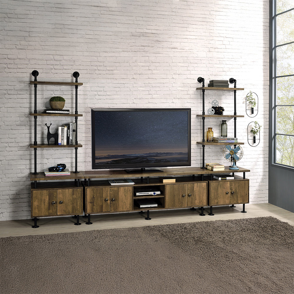 Ensata Ii Oak TV Stand - Ornate Home