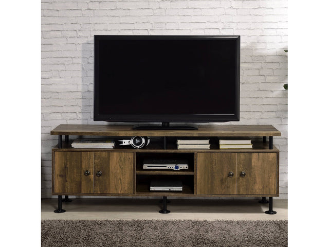 Ensata Ii Oak TV Stand - Ornate Home