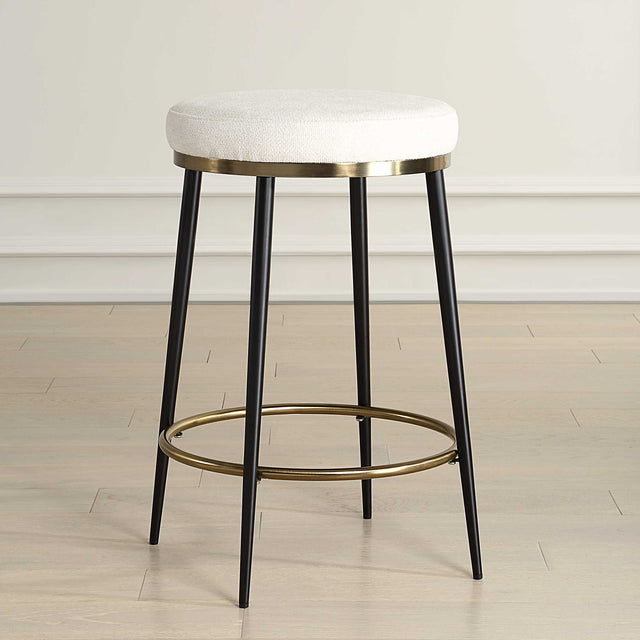 Ensemble Cream Counter Stool - Ornate Home