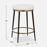 Ensemble Cream Counter Stool - Ornate Home