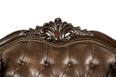 Ensenada Dark Cherry/Brown Loveseat - Ornate Home