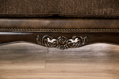 Ensenada Dark Cherry/Brown Sofa & Loveseat - Ornate Home