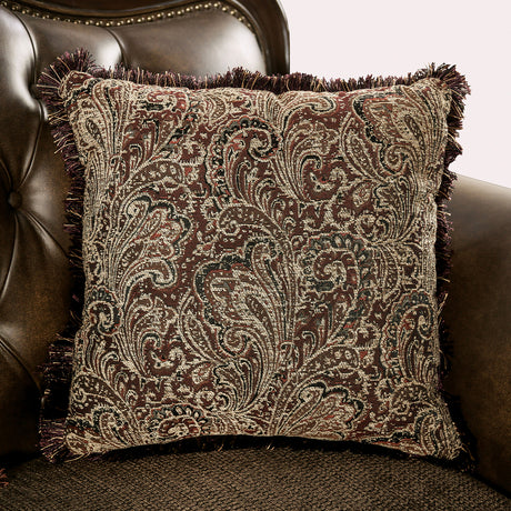 Ensenada Dark Cherry/Brown Sofa - Ornate Home