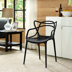 Entangled Black Dining Armchair - Ornate Home