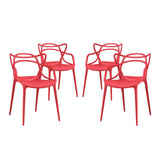 Entangled Red Dining (Set of 4) - Ornate Home
