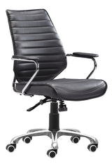 Enterprise Black Low Back Office Chair - Ornate Home