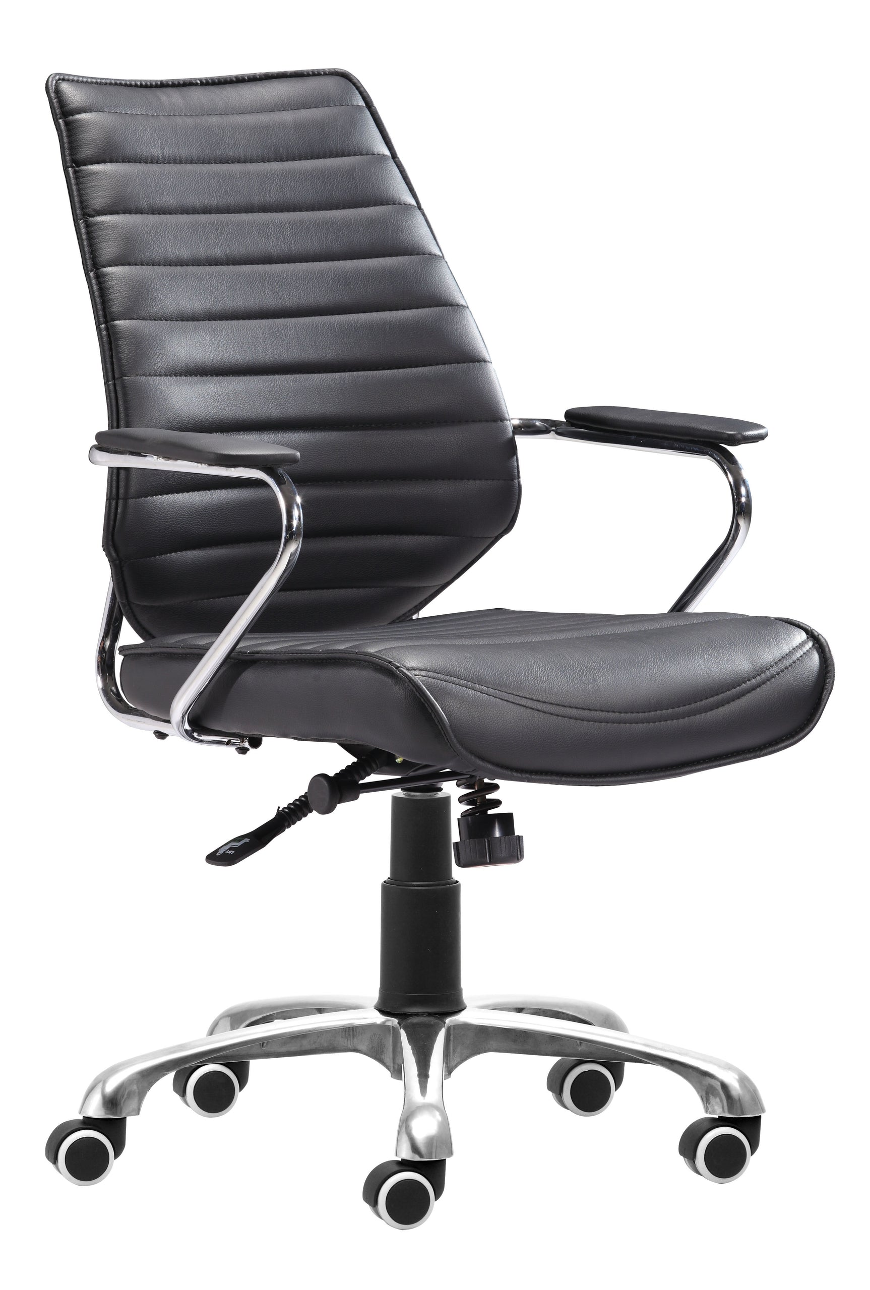 Enterprise Black Low Back Office Chair - Ornate Home