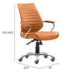 Enterprise Terracotta Low Back Office Chair - Ornate Home